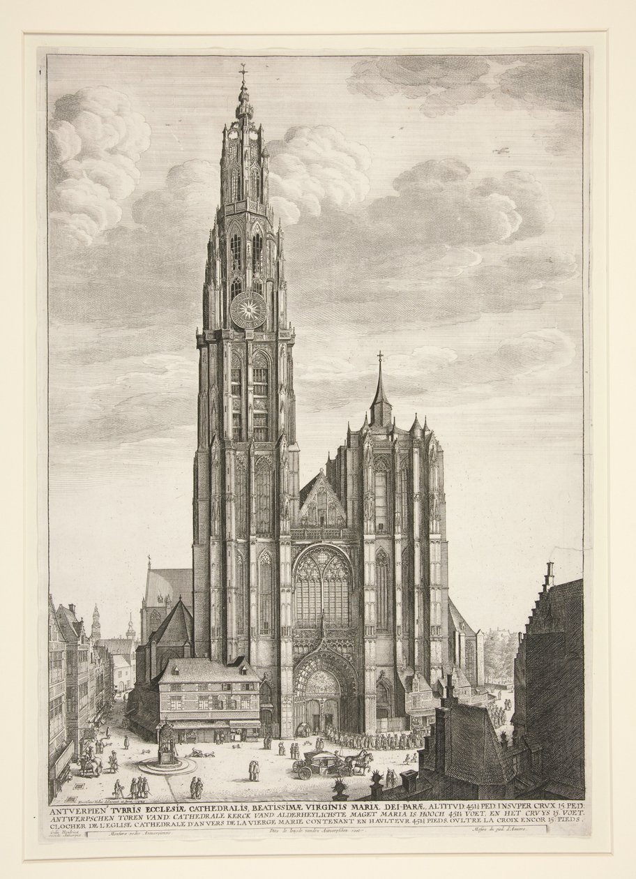 Kathedrale von Antwerpen von Wenceslaus Hollar