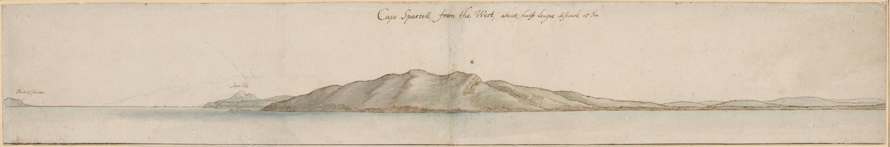 Kap Spartel von Westen von Wenceslaus Hollar