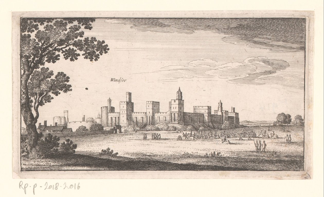 Ansicht von Windsor Castle Landschaften und Stadtansichten (Serientitel) Amoenissimi Aliquot Locorum in Diversis Provincijs Iacetium Prospectus (Serientitel) von Wenceslaus Hollar
