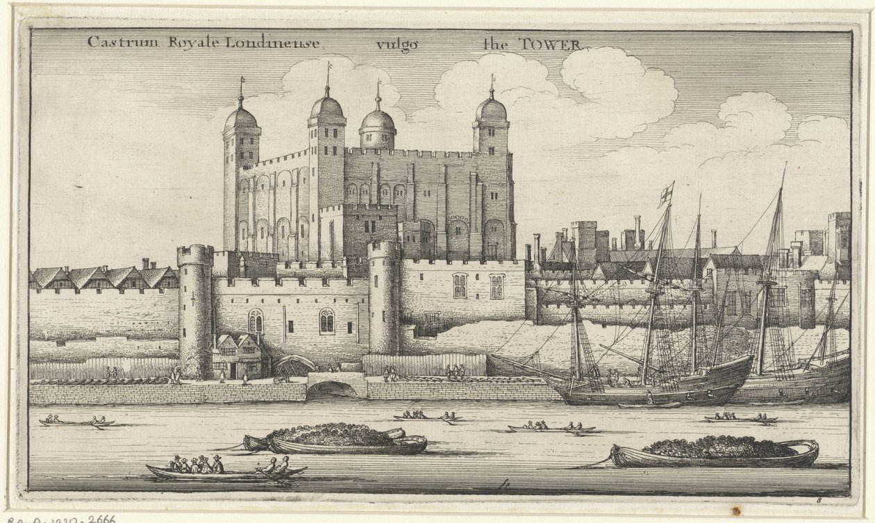 Ansicht des Tower von London von Wenceslaus Hollar