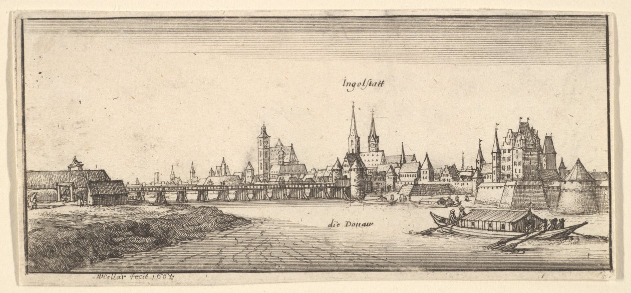 Ingolstadt, aus "Deutsche Ansichten" von Wenceslaus Hollar