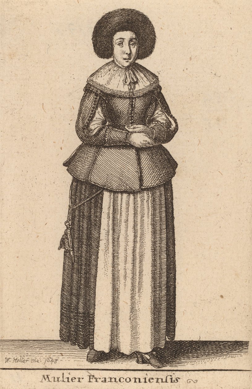 Mulier Franconiensis, 1643 von Wenceslaus Hollar