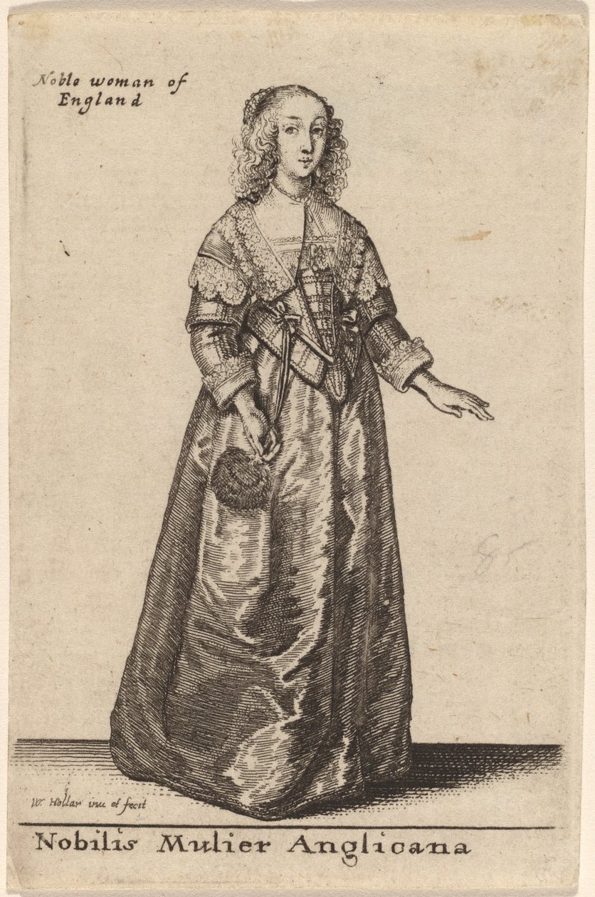 Nobilis Mulier Anglicana von Wenceslaus Hollar