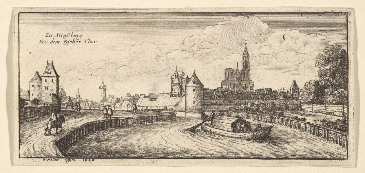 Straßburg, aus "Deutsche Ansichten" von Wenceslaus Hollar