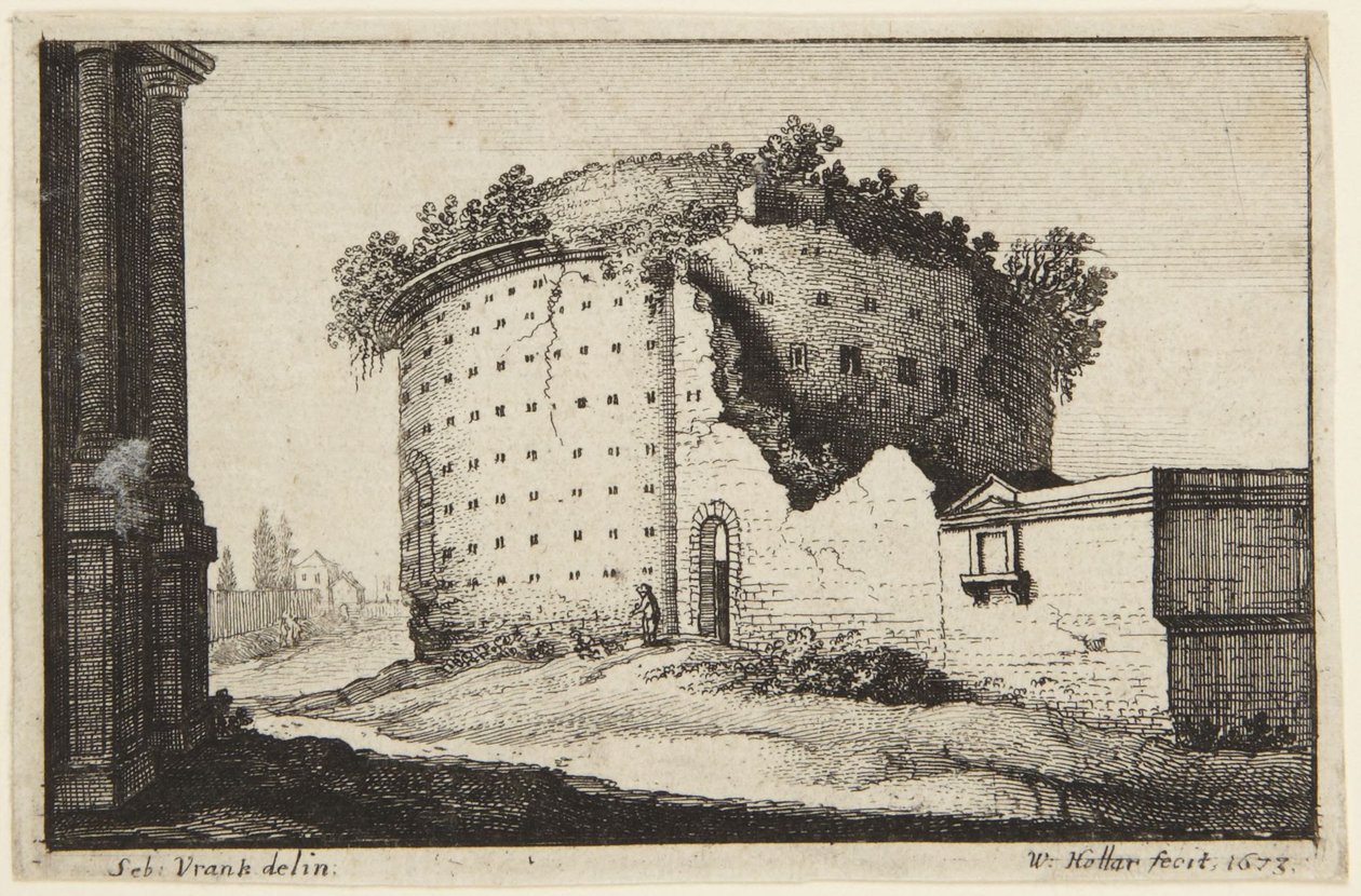 Das runde Gebäude von Wenceslaus Hollar