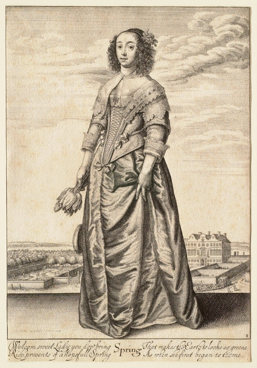 Die vier Jahreszeiten: Frühling von Wenceslaus Hollar