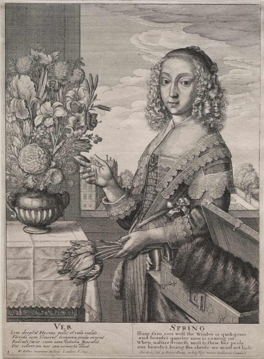 Die vier Jahreszeiten: Frühling, 1641 von Wenceslaus Hollar