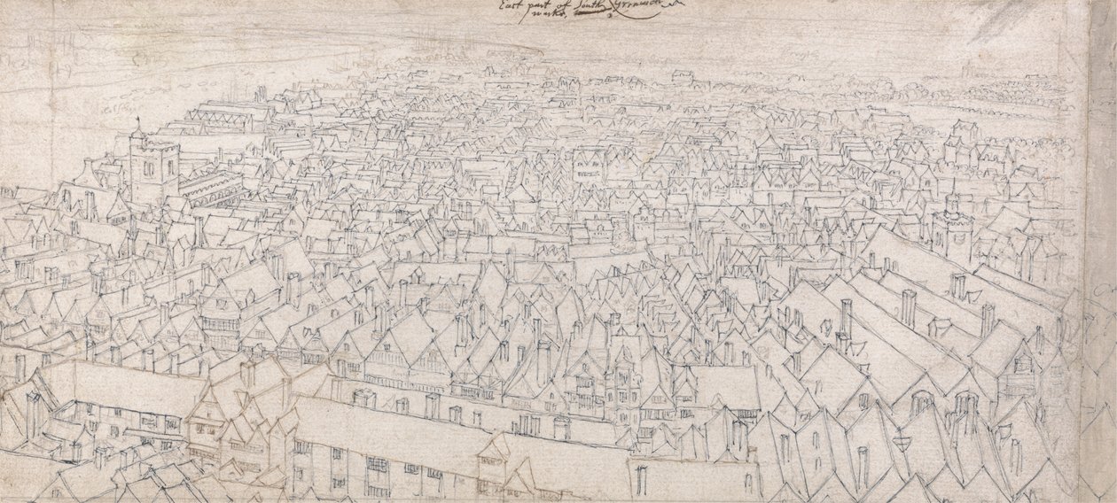 Ansicht des östlichen Teils von Southwark, Blick Richtung Greenwich von Wenceslaus Hollar