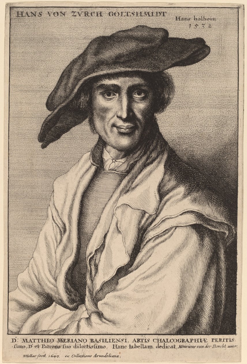 Hans von Zurch, Goldschmied von Wenceslaus Hollar after Hans Holbein the Younger