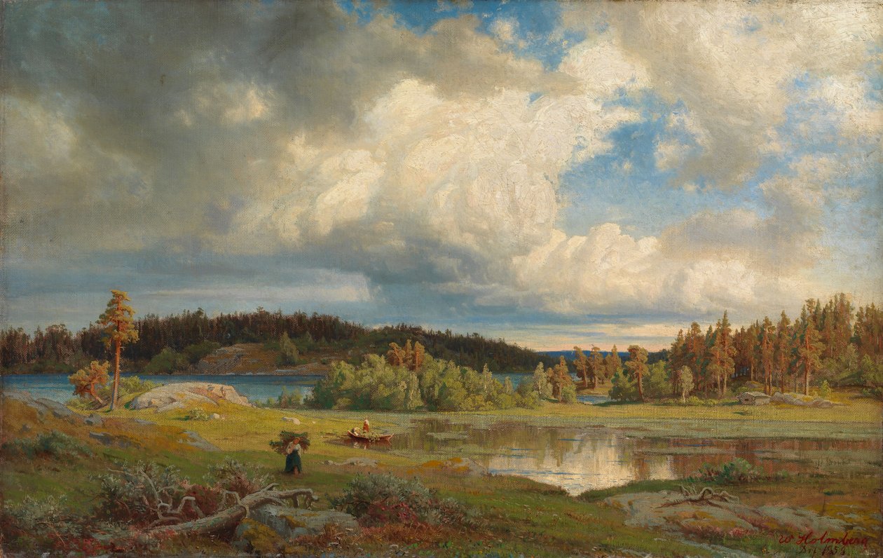 Landschaft bei Kuru im Morgenlicht von Werner Holmberg