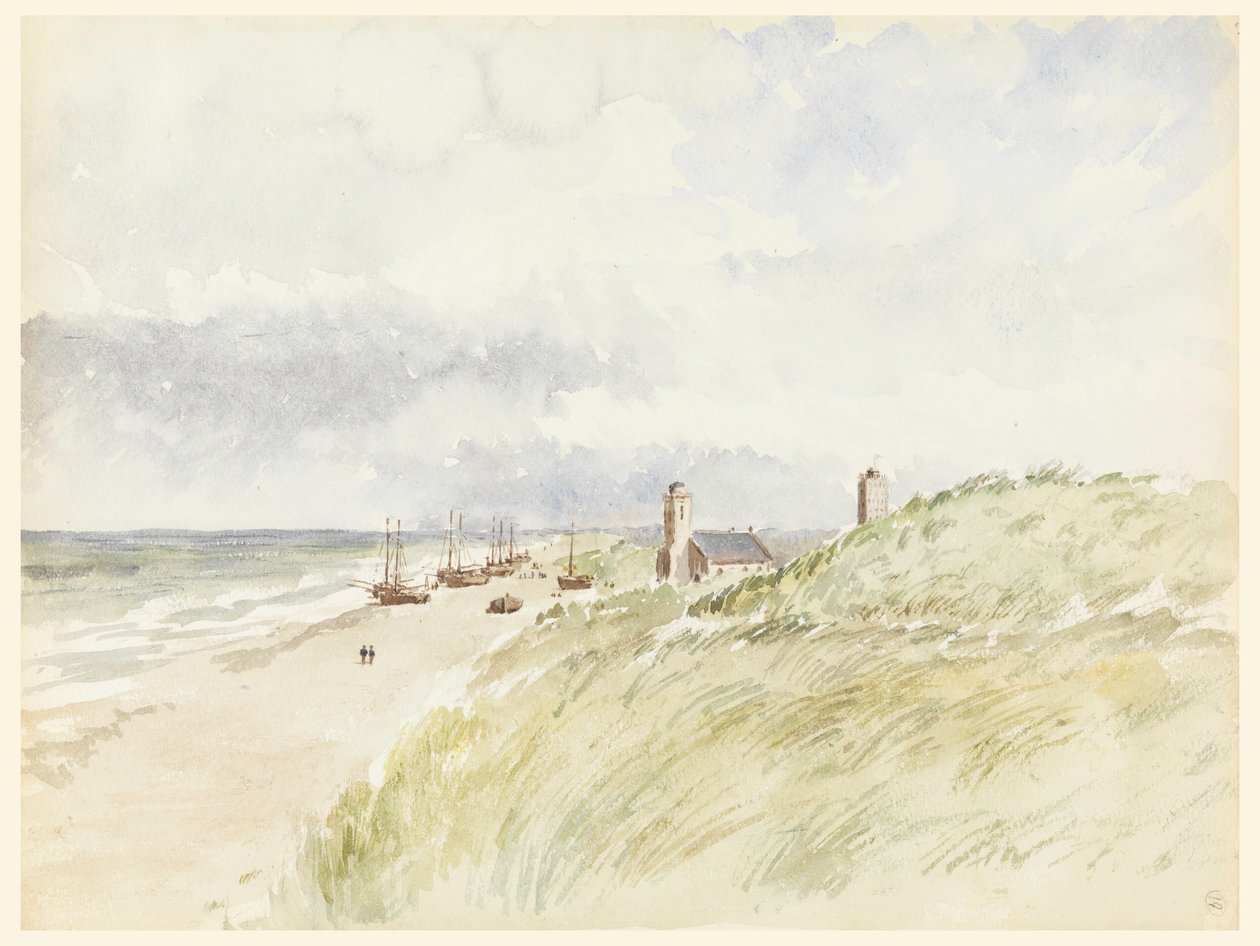 Die Küste bei Kativigh, Holland, 21. August 1887 von Whitney Warren Jr.
