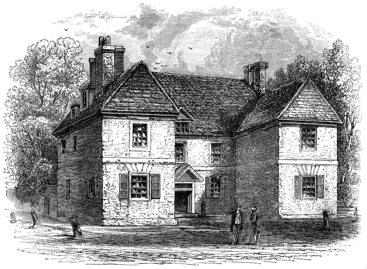 William Penns Haus, Philadelphia, Pennsylvania, spätes 17. - frühes 18. Jahrhundert, ca. 1880 von Whymper