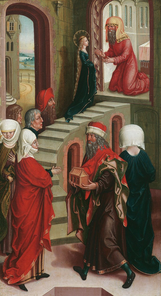 Tempelgang Mariens von Wiener oder niederösterreichischer Maler