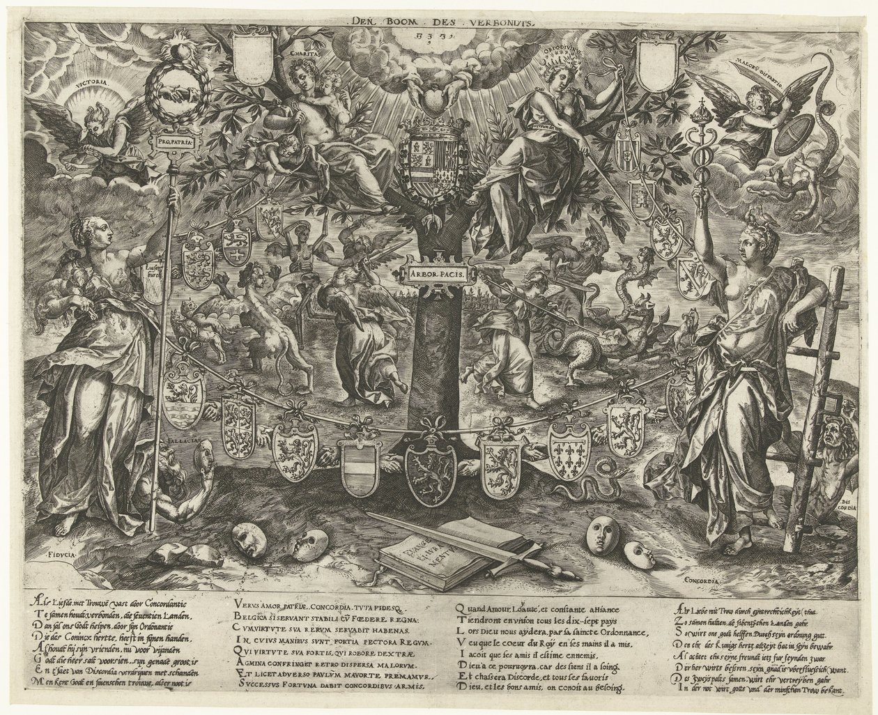 Der Baum des Bundes, 1578 von Wierix