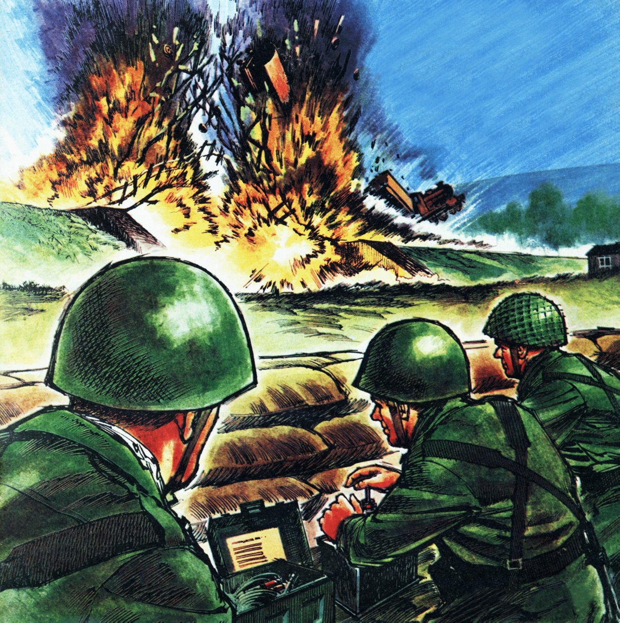 Wo sie absichtlich Züge sprengen von Wilf (20th century) Hardy