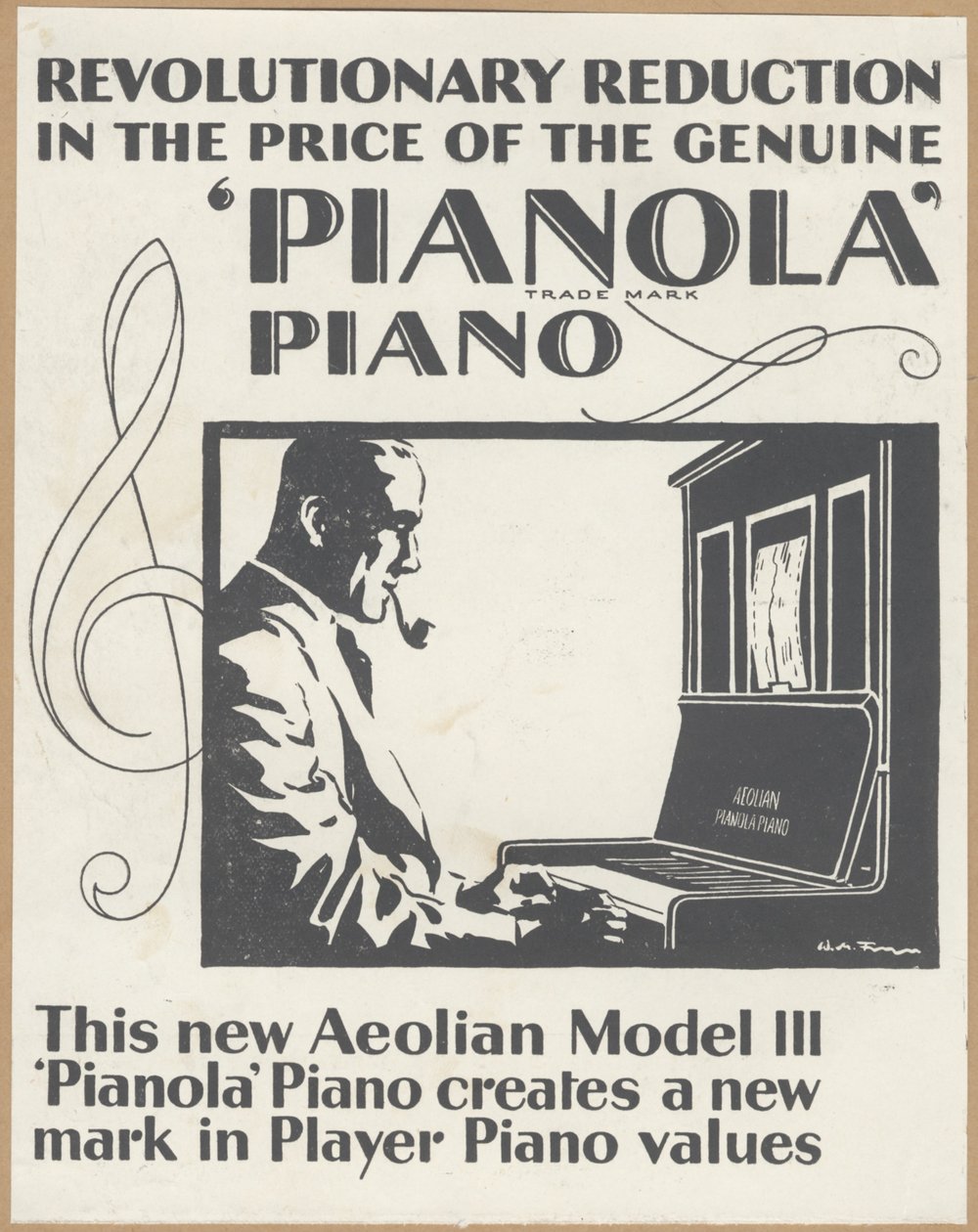 Aeolian Company Pianolas, 1920er Jahre von Wilfred Fryer