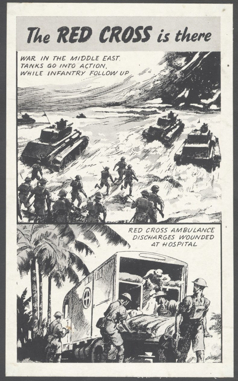 Rotes Kreuz Kriegszeit Werbung von Wilfred Fryer