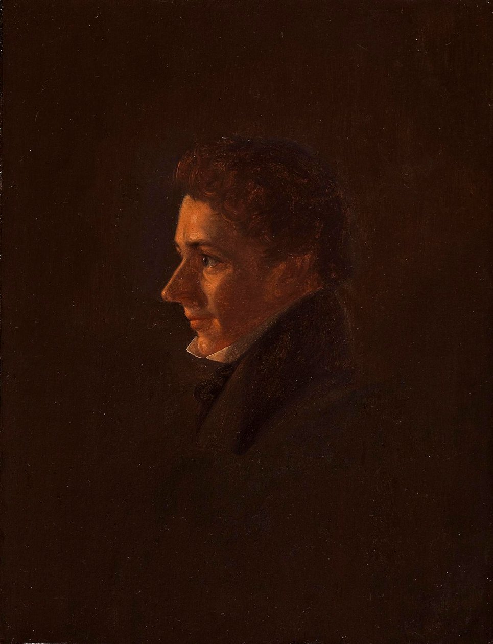 Porträt von Christian Morgenstern von Wilhelm Bendz