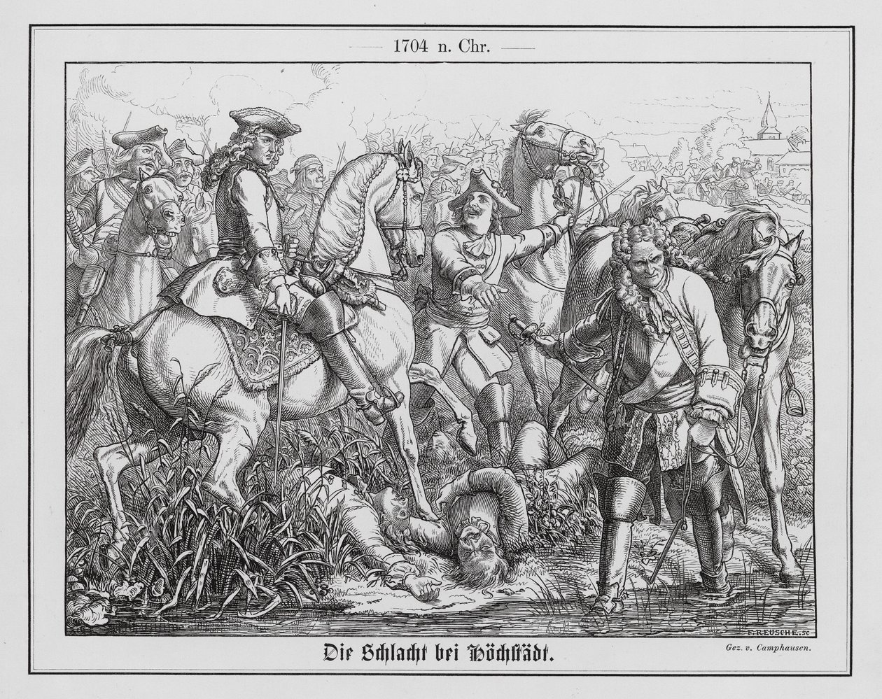 Schlacht bei Höchstädt (Blenheim) von Wilhelm Camphausen