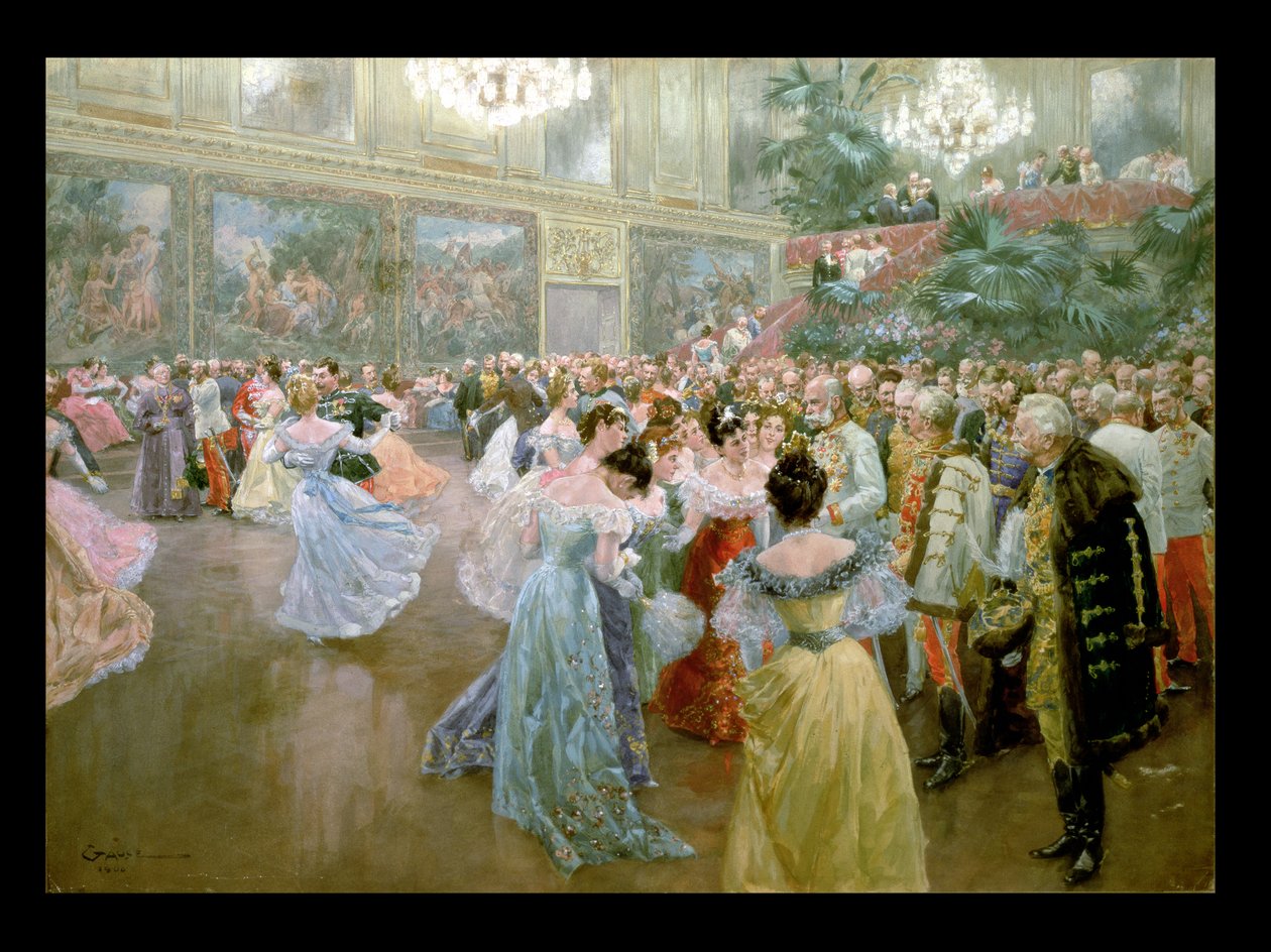 Hofball in der Hofburg, 1900 von Wilhelm Gause