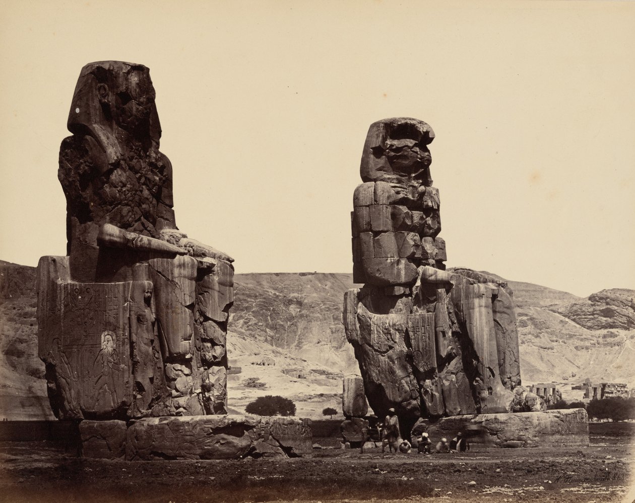 Kolossen von Memnon in Theben von Wilhelm Hammerschmidt