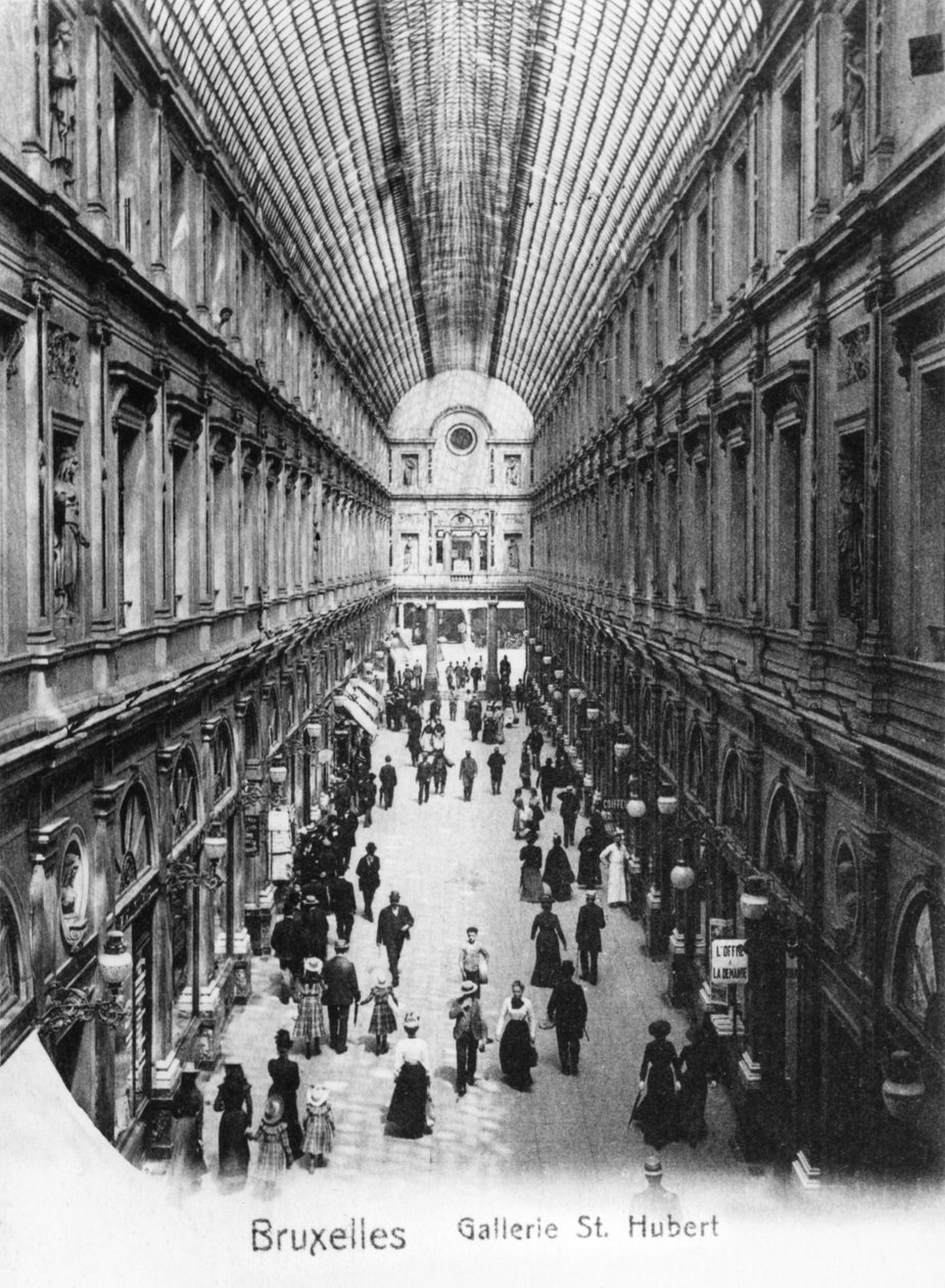 St. Hubert Galerie in Brüssel, um 1900 von Wilhelm Hoffmann