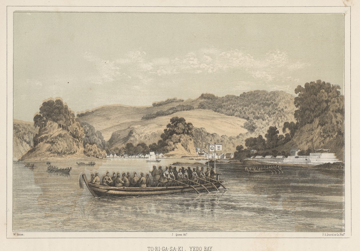 To-Ri-Ga-Sa-Ki, Yedo-Bucht, 1855 von Wilhelm Joseph Heine