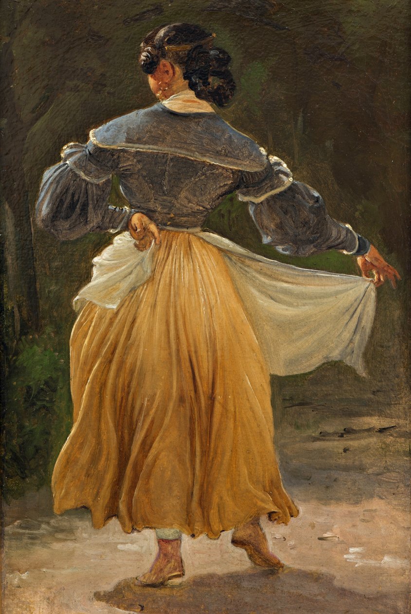 Tanzende römische Frau, vor 1838 von Wilhelm Marstrand