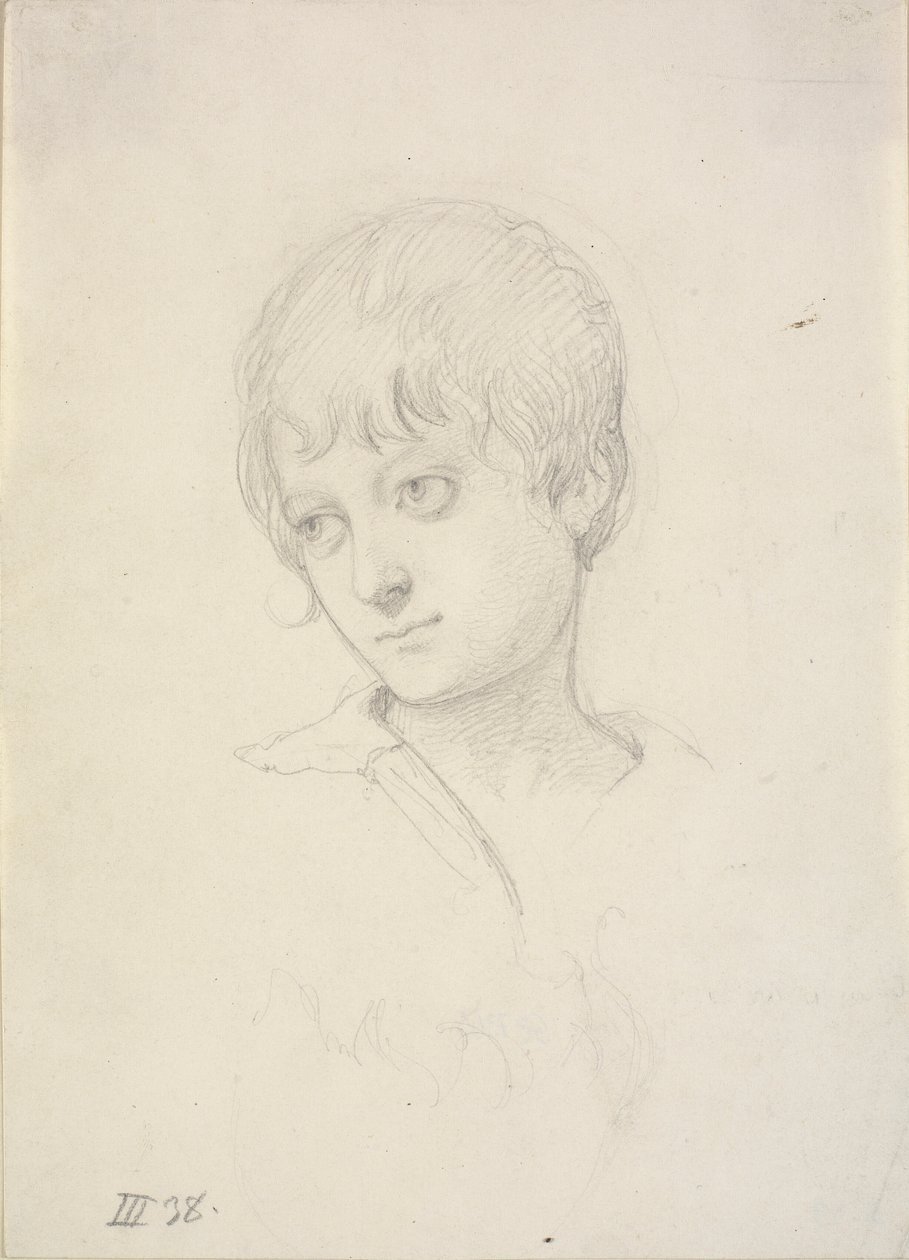 Jungenkopf von Wilhelm Marstrand