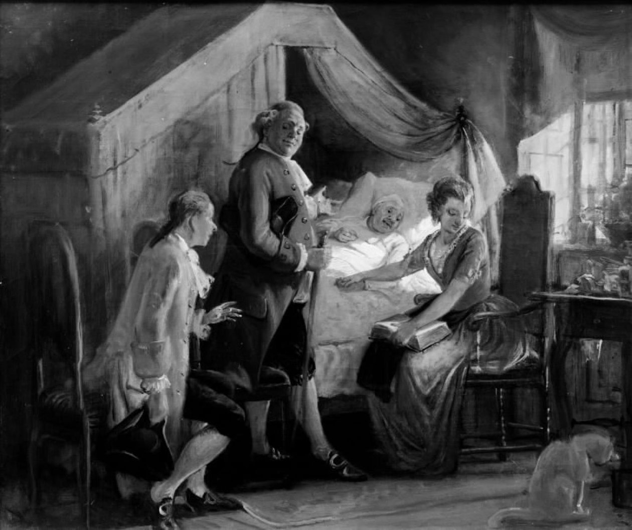 Eine Verlobung am Krankenbett von Wilhelm Marstrand