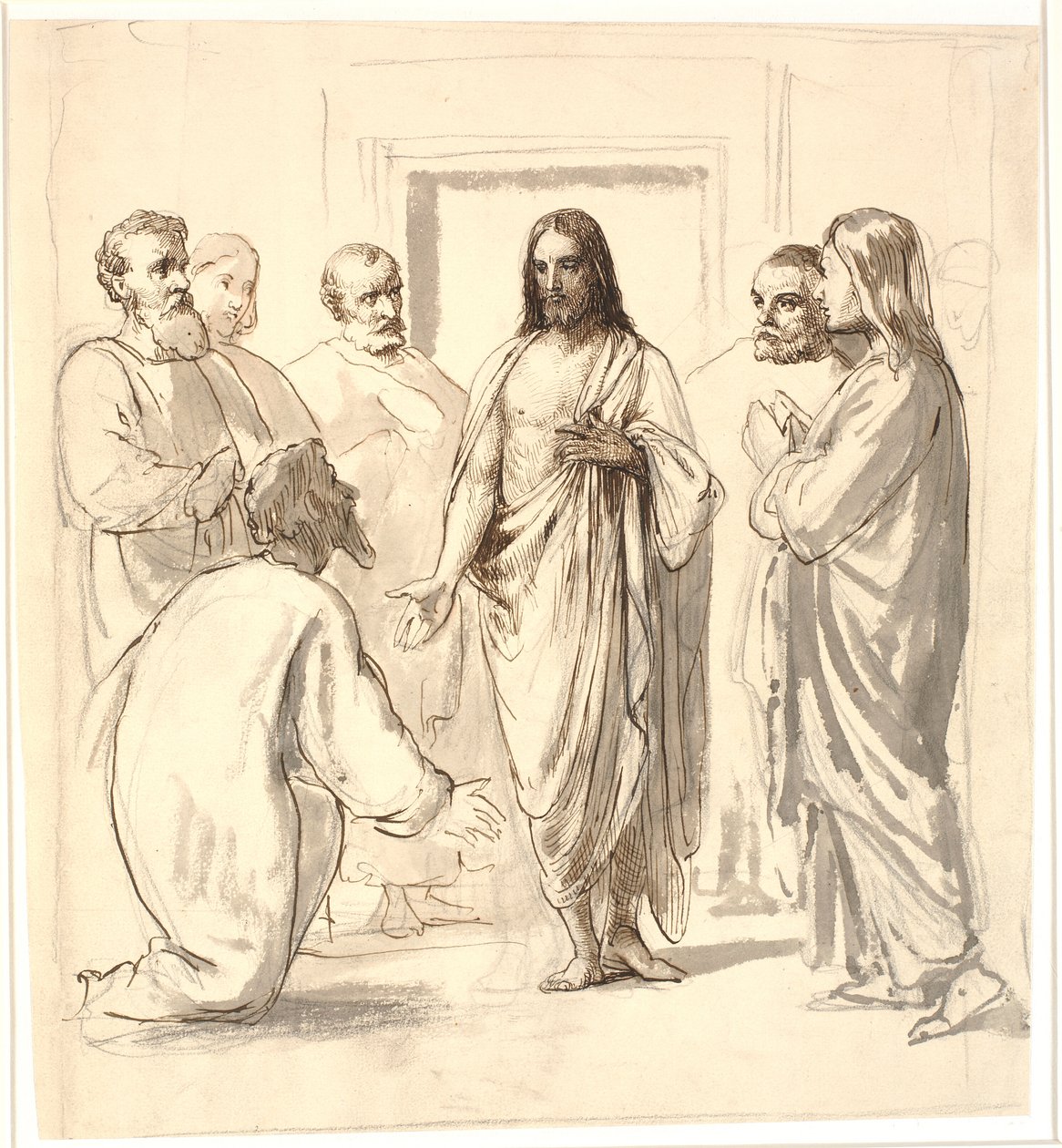 Christus und der ungläubige Thomas von Wilhelm Marstrand