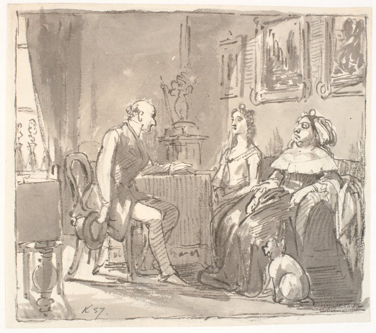 Besuch bei ihrer Gnaden von Wilhelm Marstrand