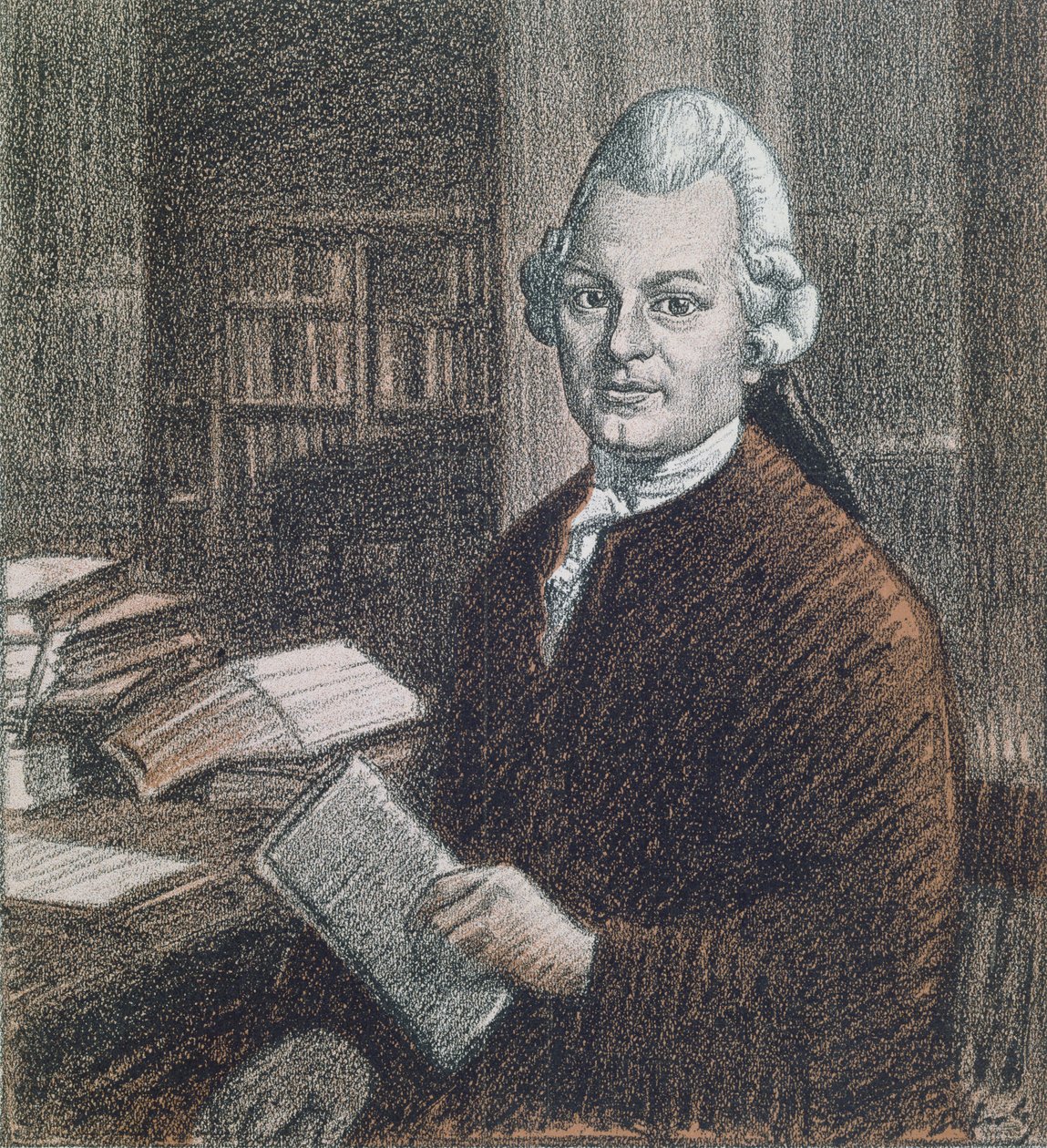 Porträt von Gotthold Ephraim Lessing (1729-81), Illustration aus der Zeitschrift 