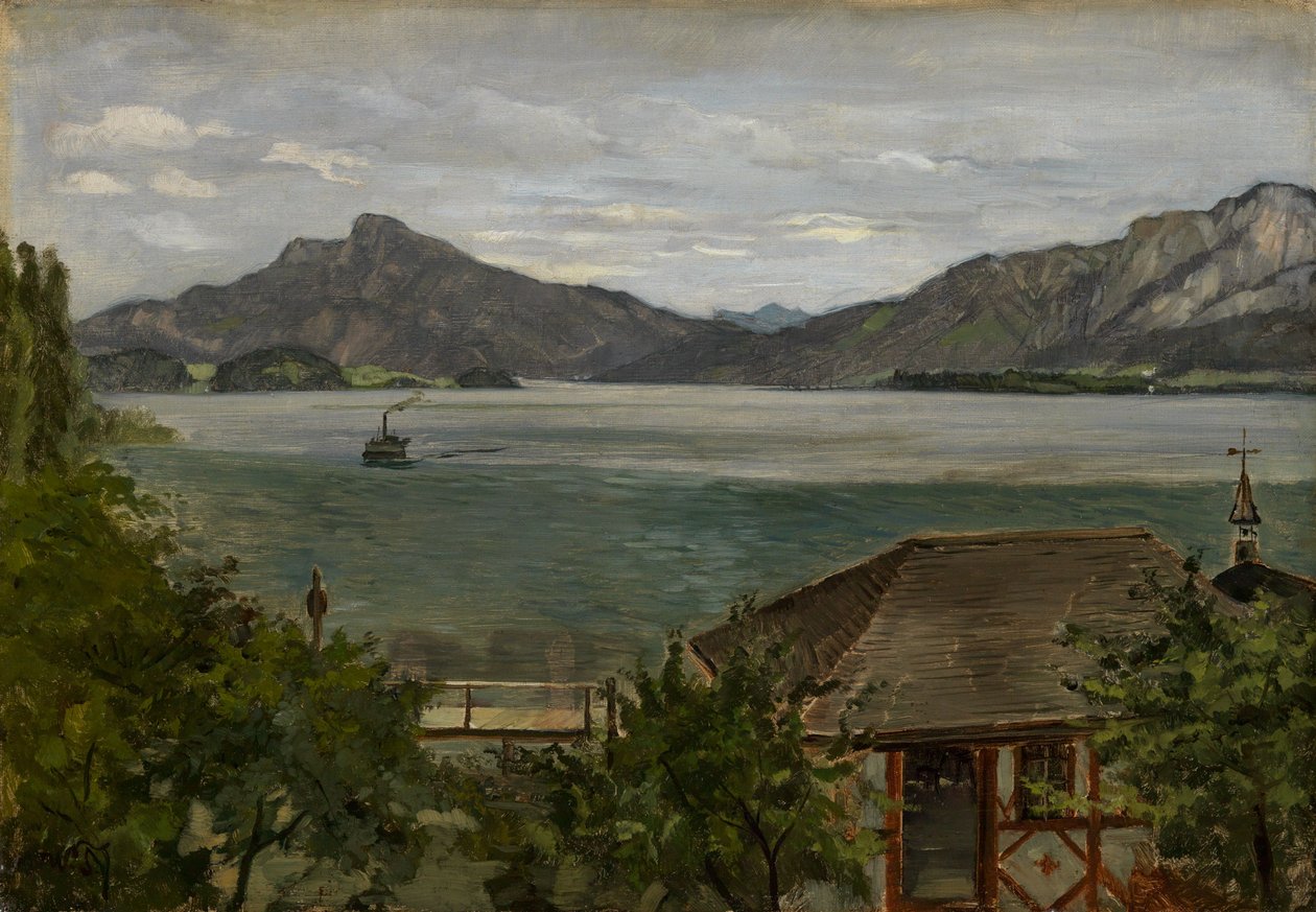Am Mondsee von Wilhelm Trübner