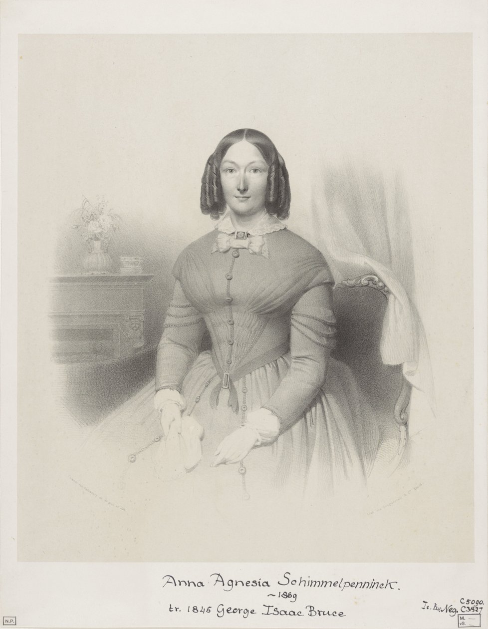 Porträt von Anna Agnesia Bruce-Schimmelpenninck von Wilhelmus Cornelis Chimaer van Oudendorp