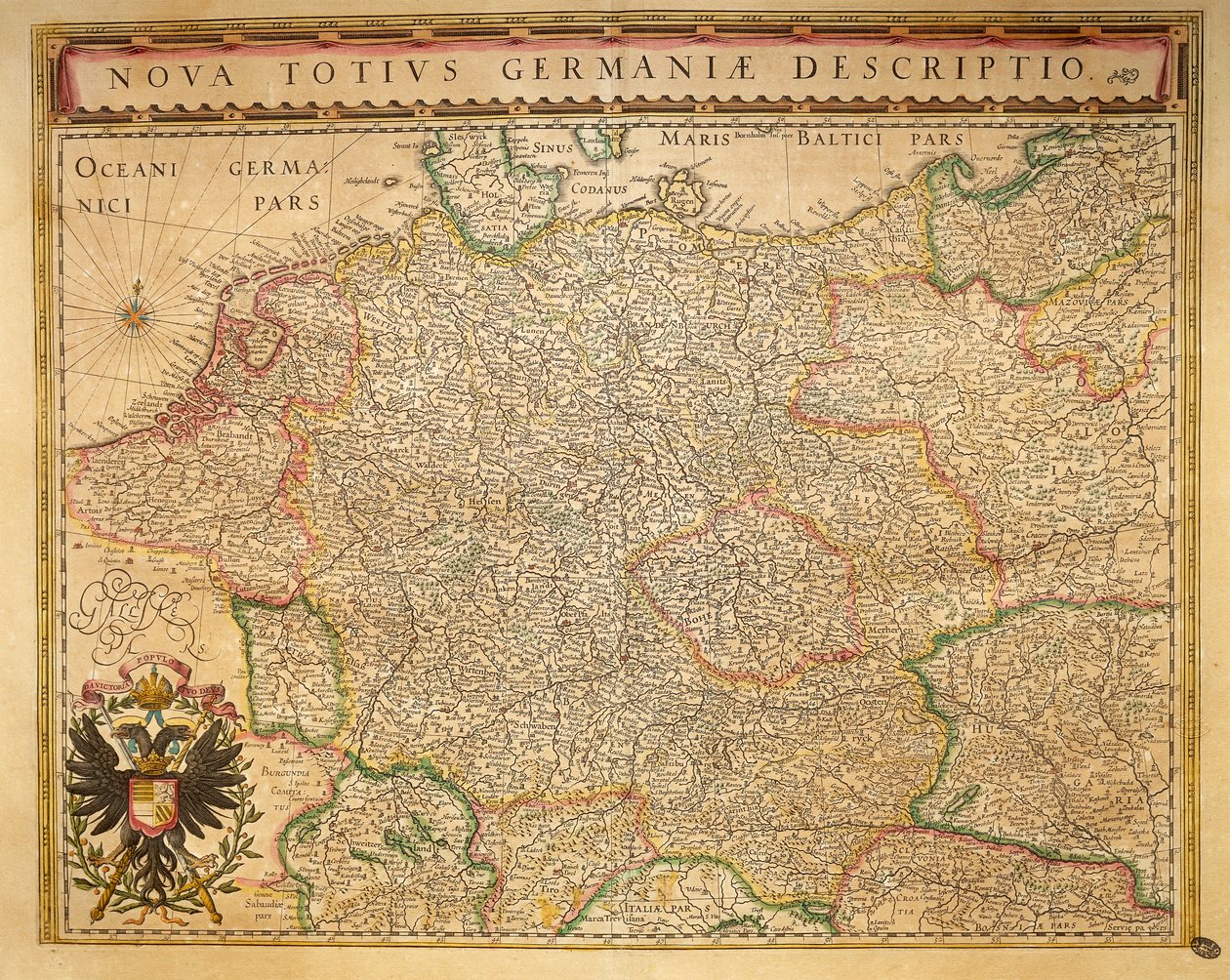 Hodierna Germany aus Theatrum Orbis Terrarum von Willem Bleau, Amsterdam von Willem Blaeu