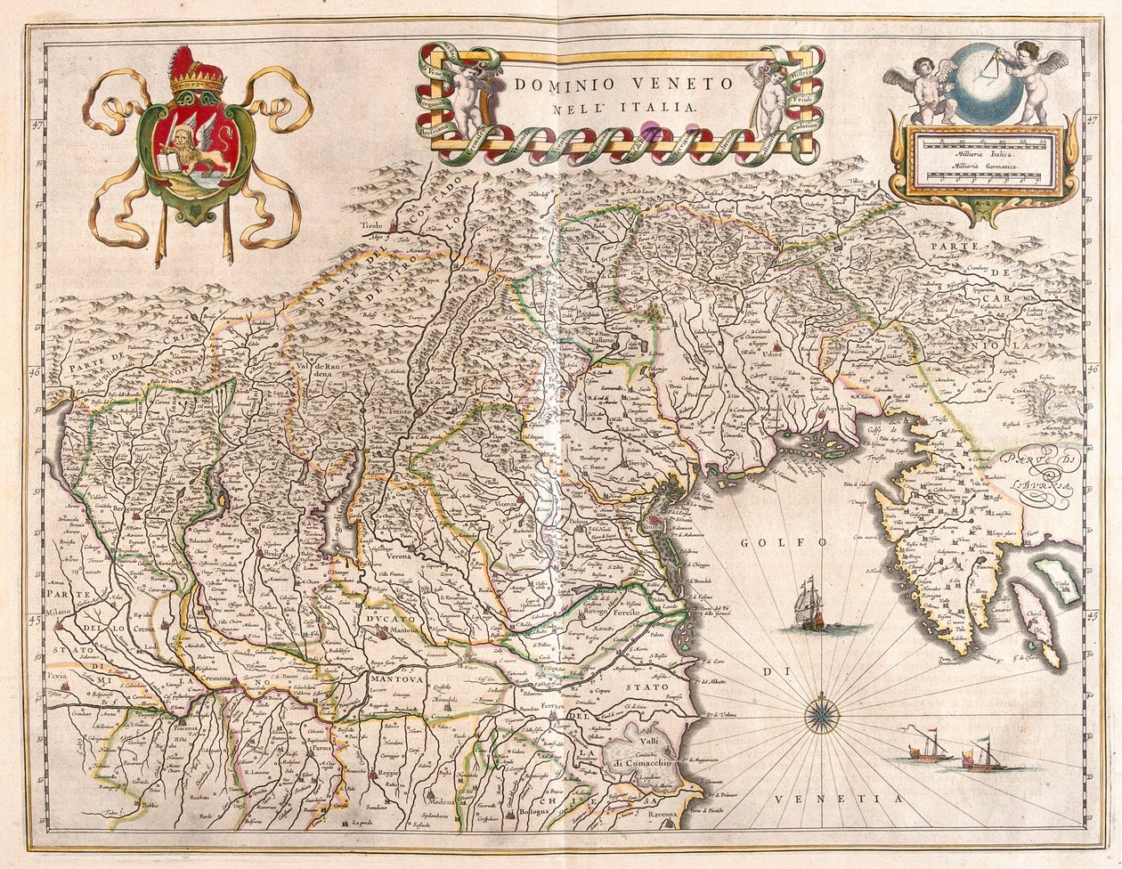 Gebiet von Veneto und Treviso, Italien, in 