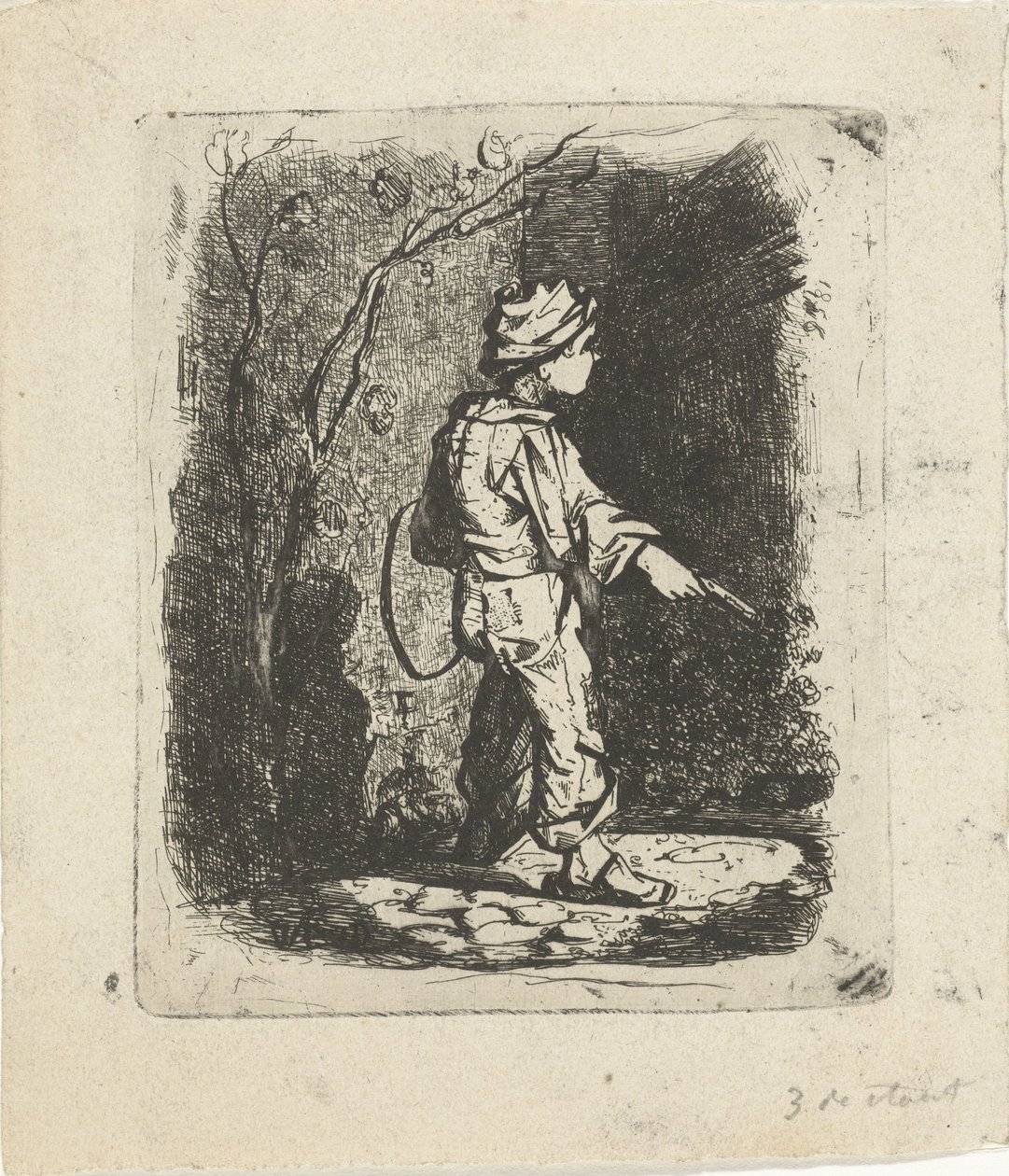 Junge mit Reifen von Willem Cornelis van Dijk