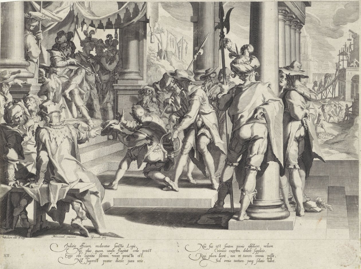 Allegorie auf die Unverletzlichkeit des Gesetzes von Willem Isaacsz. van Swanenburg