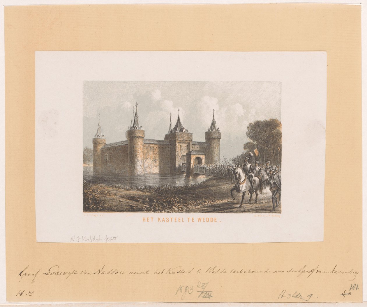 Das Schloss in Wedde von Willem Jacob Hofdijk