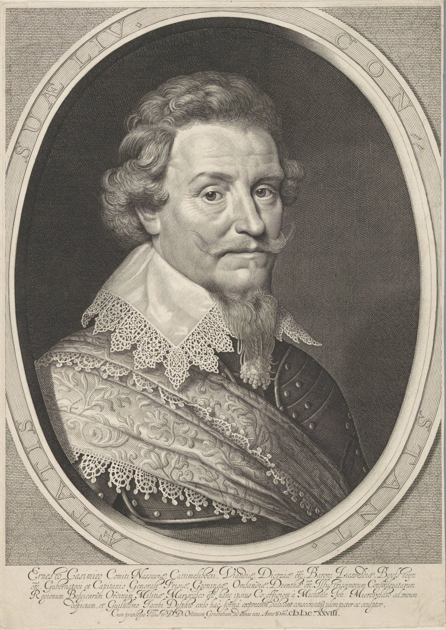 Porträt von Ernst Casimir, Graf von Nassau-Dietz von Willem Jacobsz Delff