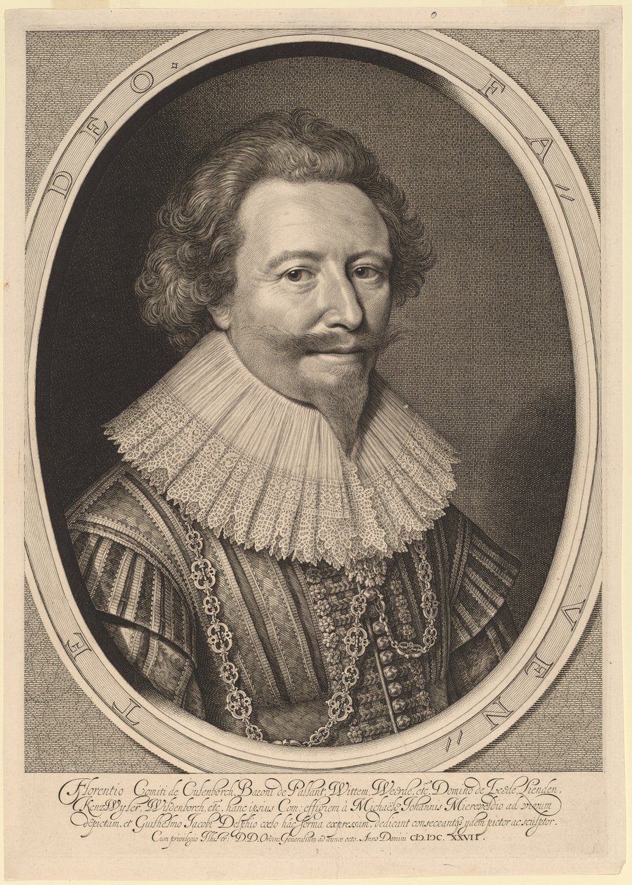 Florent II., Graf von Pallandt von Willem Jacobsz Delff after Michiel van Miereveld