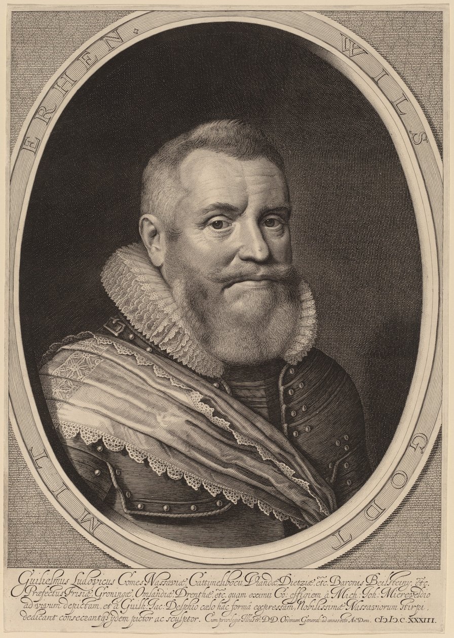 Wilhelm Ludwig, Graf von Nassau-Beilstein von Willem Jacobsz Delff after Michiel van Miereveld
