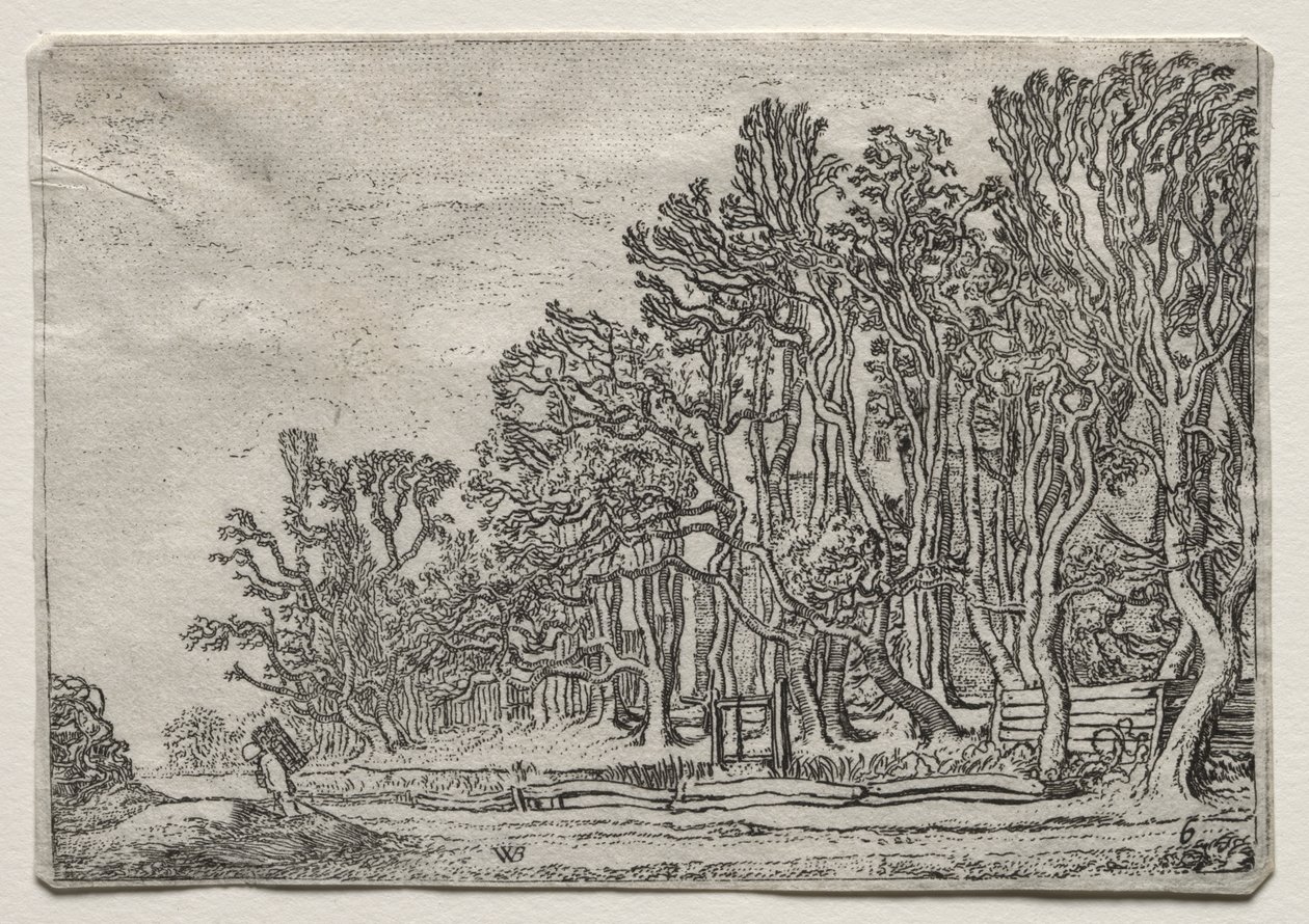 Das Set der Landschaften: Zwei Planken-Hecken von Willem Pietersz Buytewech