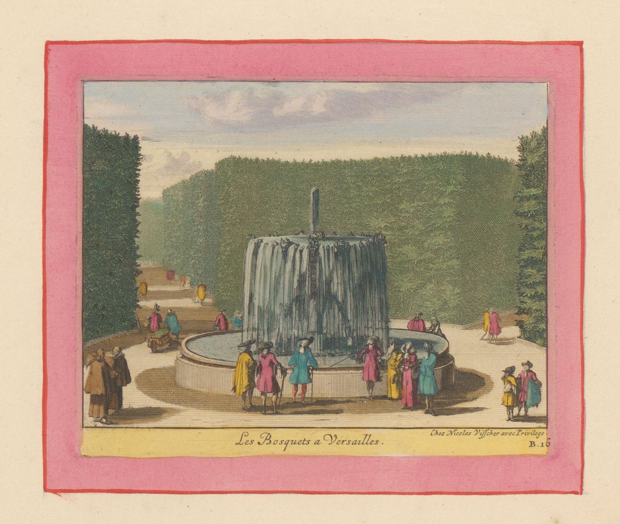 Brunnen in den Bosketten der Gärten von Versailles von Willem Swidde