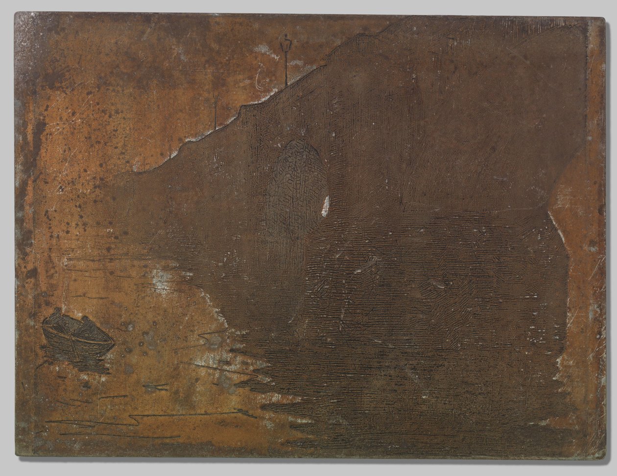 Ansicht der Waterloo Bridge im Nebel in London von Willem Arnoldus Witsen