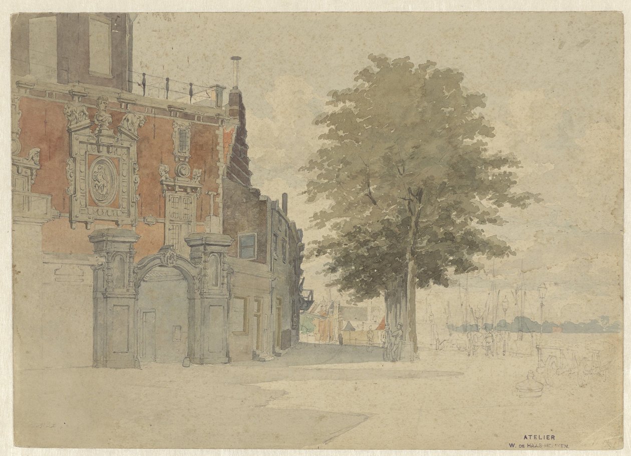 Die Groothoofdspoort in Dordrecht von Willem de Haas Hemken