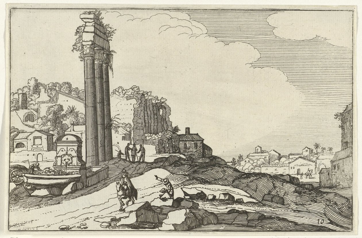 Tempel von Castor und Pollux von Willem van Nieulandt (II)