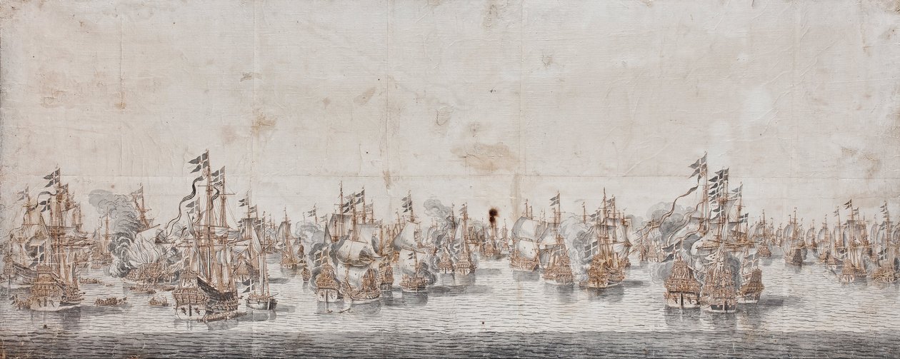 Schlacht von Fehmarn von Willem van de Velde