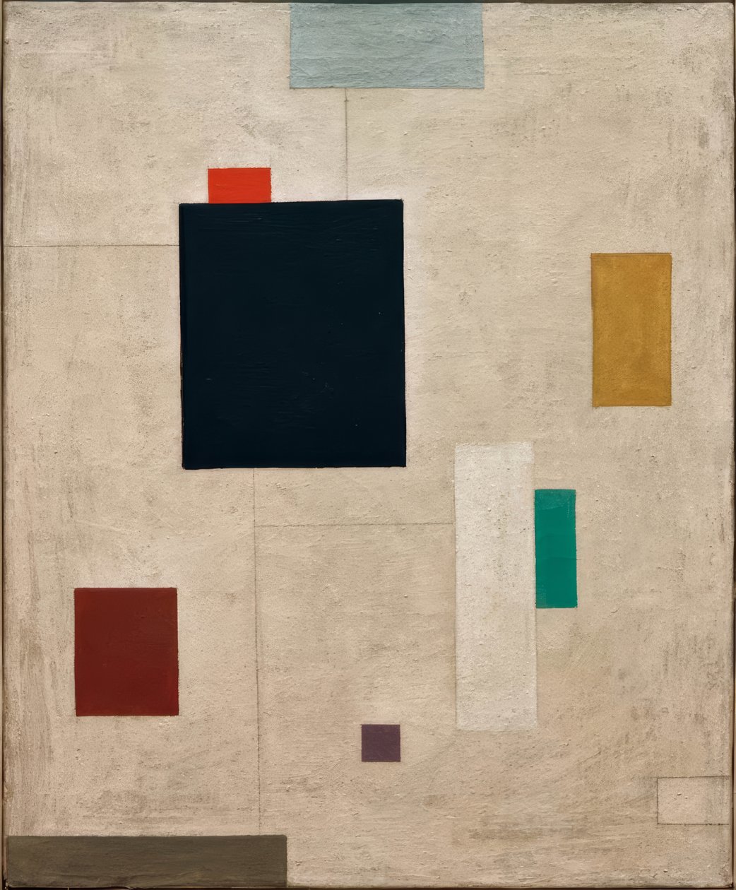 Figur mit schwarzem Feld von Willi Baumeister